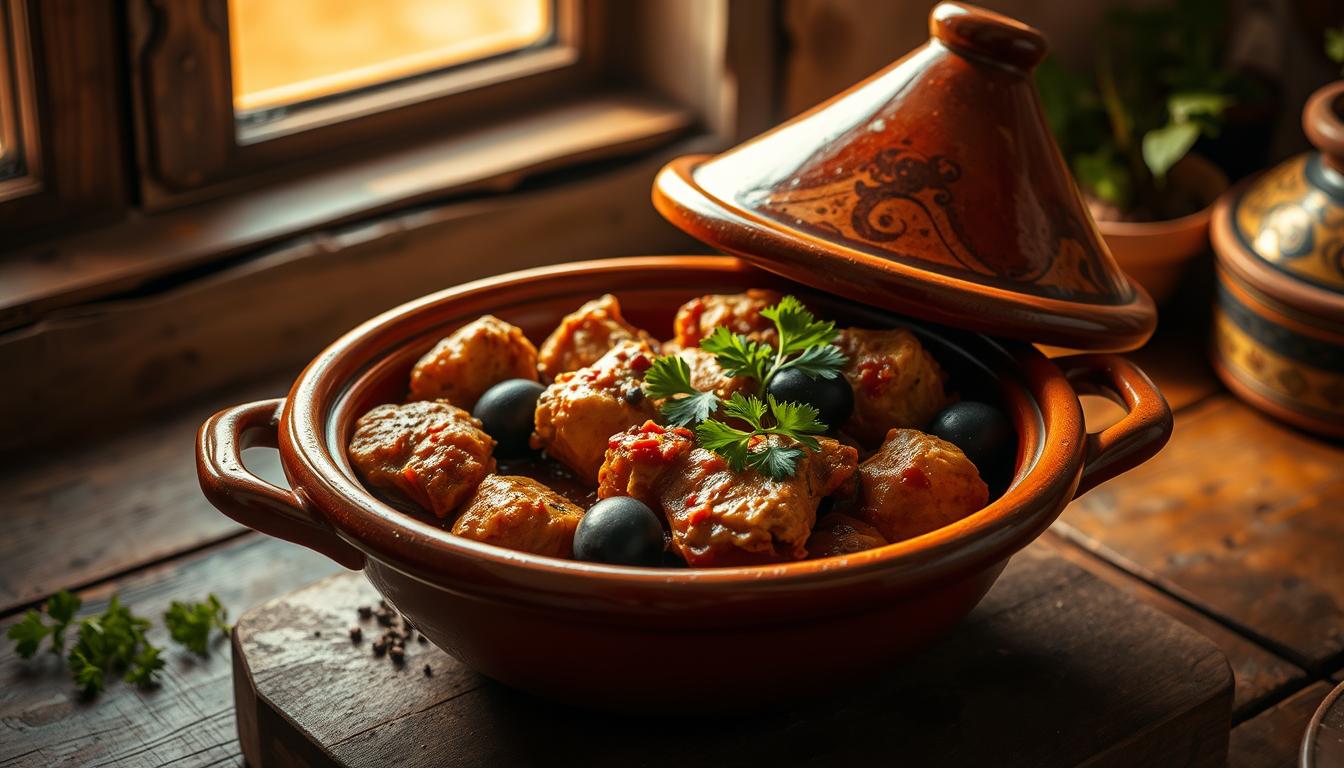 tajine poulet aux olives