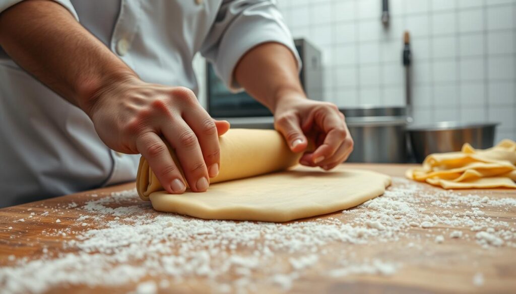 Laminage des pâtes fraîches